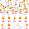 60pcs Easter Bunny Cosplaying Resin Ducks Mini Bunny Themed Resin Ducks Miniature Figurine Decoration Tabletop Shelf Centerpieces for Easter Day Gifts